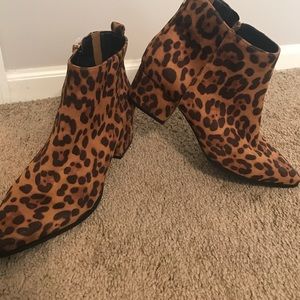 Leopard Print Booties